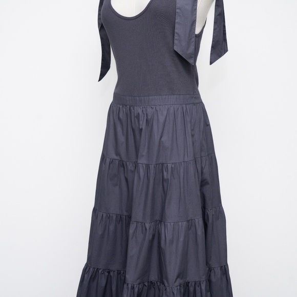 Ulla Johnson -  New! Hope Dress - Tie Shoulder Tiered Midi - Picture 11 of 12